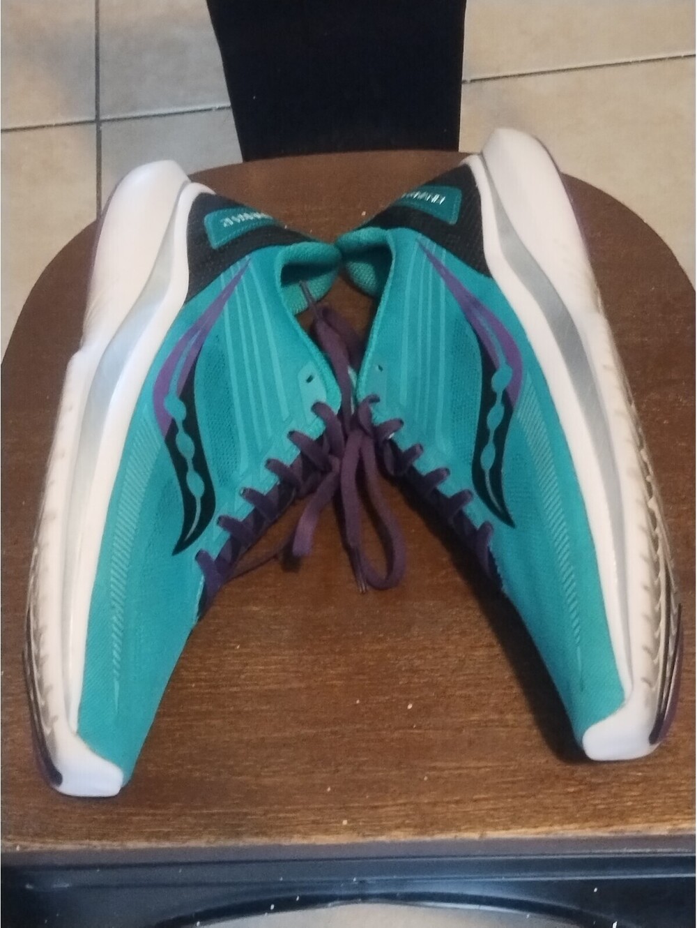 Saucony Womens Kinvara 12 S10619-20 Green Running Shoes Size 10.5‎